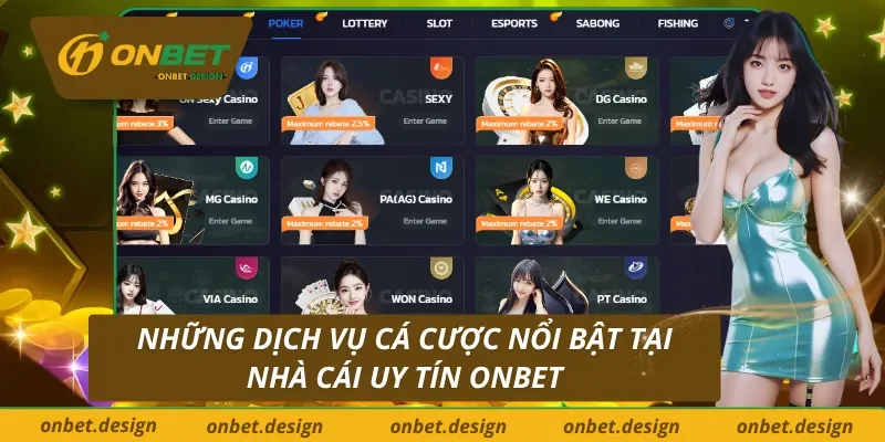 Những sản phẩm cá cược chất lượng cao từ nhà cái